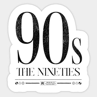 90s Nostalgia: A Retro Music & TV Throwback Sticker